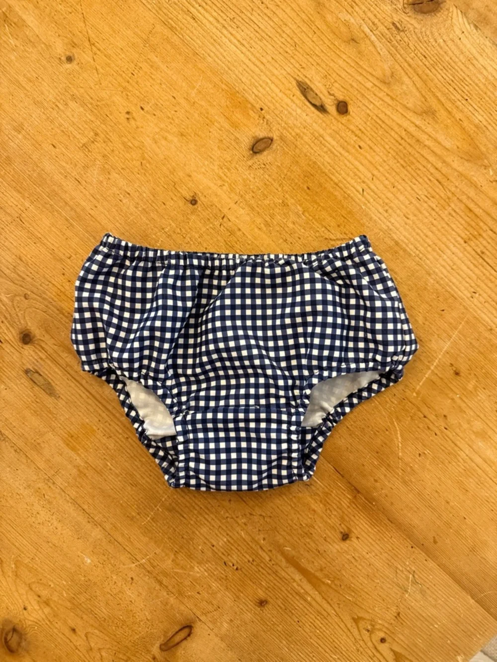 Navy Gingham Kids Diaper Cover
